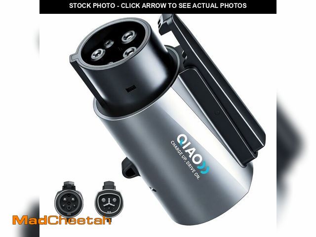 Lot 74-14151998 - QIAO Tesla to J1772 Adapter (Max 80A, 250V) for J1772 Electric Vehicles, Tesla Charger Adapter, NACS...