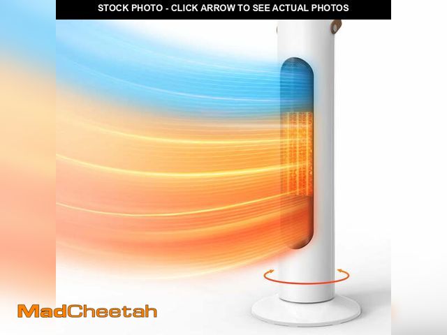 Lot 74-13055404 - 25" Tower Heater and Fan Combo, 70Â° Oscillating, 3-Second Instant Heating, 1500W, 3 Heating &amp; F...