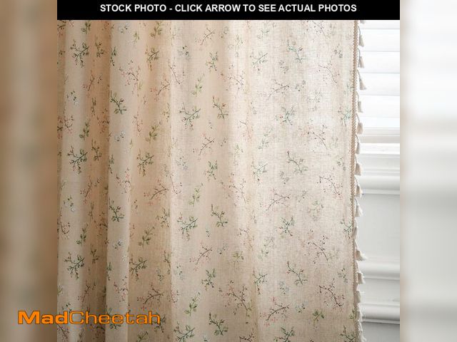 Lot 74-14210120 - JOOJA Floral Boho Curtains 2 Panels Vintage Cottage Core Window Drapes for Living Room 84 Inches Lon...