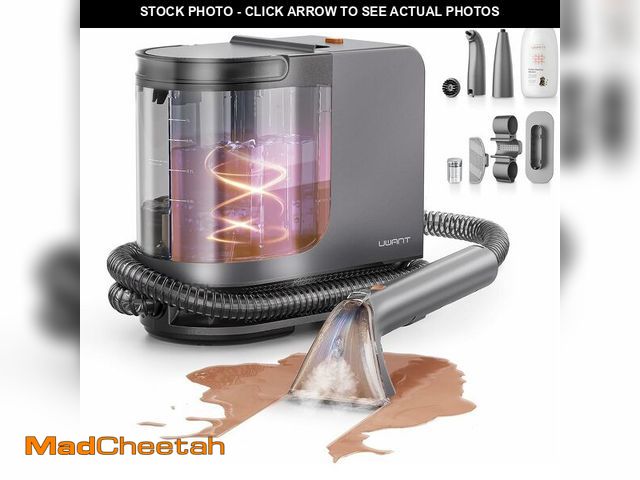 Lot 74-13549783 - uwant Portable Carpet Cleaner with Steam&amp; Hot Water 18Kpa Upholstery Cleaner Machine for Pets wi...