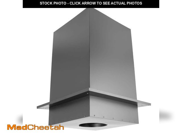 Lot 74-14599439 - DuraVent DuraPlus All-Fuel Chimney 6in. Diameter Square Ceiling Support Box, 11in. Height 6DP-CS11 -...