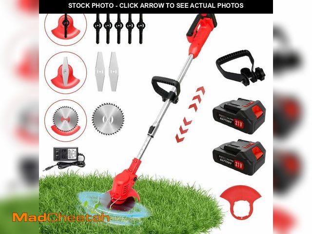 Lot 74-13818115 - (MISSING CHARGER) BAOKALER Electric String Trimmer Cordless, 21V Cordless Weed Eaters Wacker, Grass ...