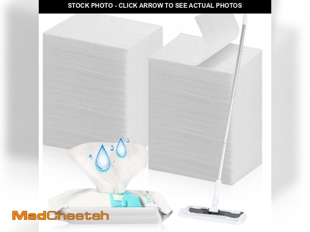 Lot 74-12123063 - Wet Mop Pads Refills for Floor Cleaning Sweeper Wet Refills Disposable Moist Mopping Cloth Wipes for...