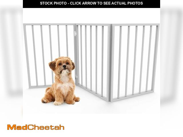 Lot 74-13710311 - PETMAKER Pet Gate Ã¢â¬â Dog Gate for Doorways, Stairs or HouseÃ¢â¬â Freestanding, Folding, Acc...