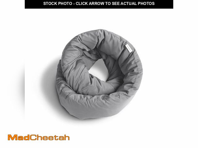 Lot 74-12603857 - Huzi Infinity Pillow - Home Travel Soft Neck Scarf Support Sleep (Grey) - UNUSED