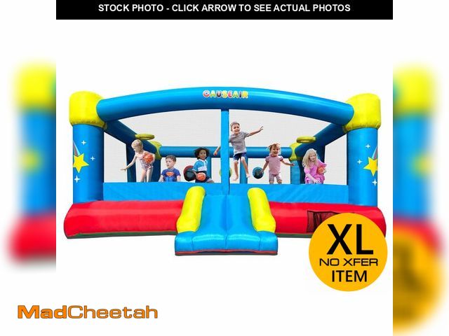 Lot 74-12630605 - Causeair Big Inflatable Bounce House for Party Fun,15ft x 14.8ft,Double Basketball Hoop,Throw Ball G...