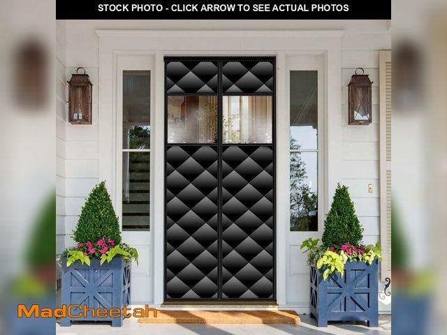 Lot 74-14214835 - Veanusiver Magnetic Thermal Insulated Door Curtain Detachable Visible Windows,Thicken Polyester Fibe...