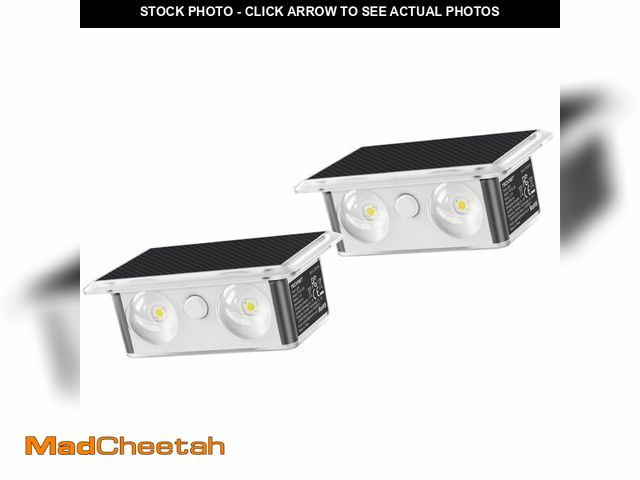 Lot 74-14214156 - TECKNET Solar Fence Lights 12 Pack, 8 Modes RGB Color Changing, 200ÃÂ°Wide Lighting &amp; Up Down L...