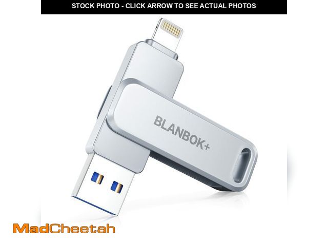 Lot 74-14299697 - MFi Certified 256GB Flash Drive for iPhone Photo Stick, USB Memory Stick High Speed iPhone Flash Dri...