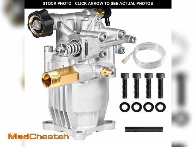 Lot 74-14274400 - YAMATIC 3/4" Shaft Horizontal Pressure Washer Pump 3400 PSI 2.5 GPM Replacement Pump for Power Washe...