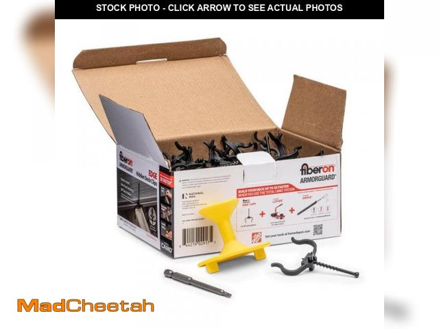 Lot 74-12412724 - CAMO ArmorGuard EDGE Hidden Deck Clip (90-Count) - UNUSED