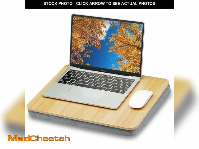 Lot 74-13632363 - ZEAPTAC Lap Desk with Pillow Cushion, Portable Laptop Bed Desk, Fits up to 15.6 inch Laptop, Lap Sta...