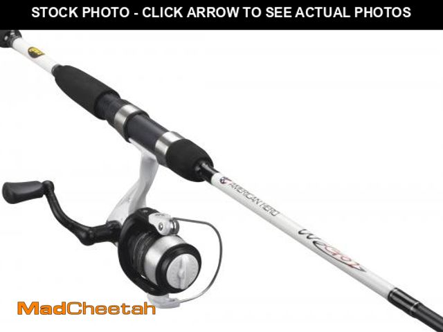 Lot 74-12426663 - Lew's American Hero We Go 2 Spinning Reel and Fishing Rod Combo, 5-Foot 6-Inch Rod, Size 100 Reel - ...