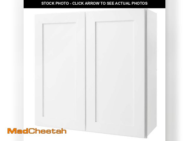 Lot 74-12773855 - Hampton Bay Avondale 30 in. W x 12 in. D x 30 in. H Ready to Assemble Plywood Shaker Wall Kitchen Ca...