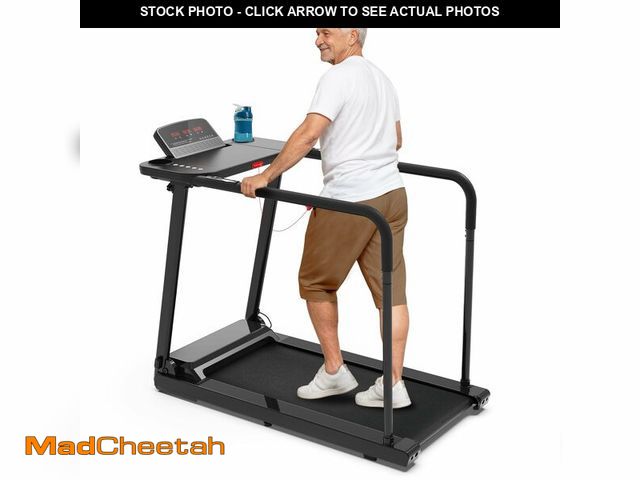Lot 74-12980543 - Redliro Treadmill for Seniors with Long Handrails - Recovery Machine for Walking 300 lbs Weight Capa...