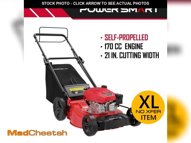 Lot 74-14590844 - PowerSmart 21 in. 170cc OH 4-stroke engine 3-in-1 Gas Self Propelled Lawn Mower V8721S - USED