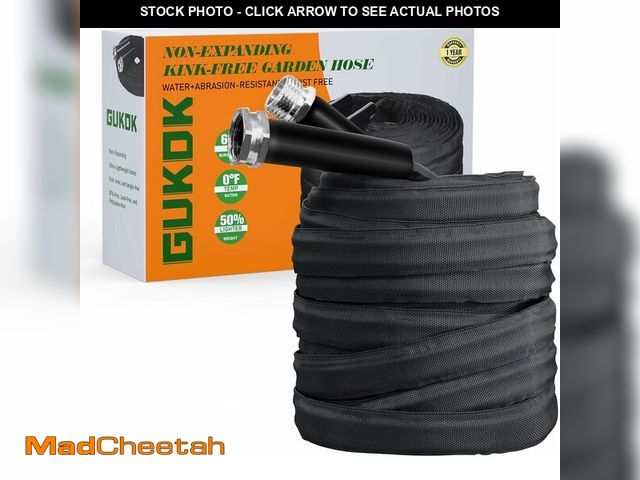 Lot 74-12712507 - GUKOK Garden Hose, Lightweight, Ultra Flexible, Durable, Kink-Free Garden Hose, RV, Marine and Campe...