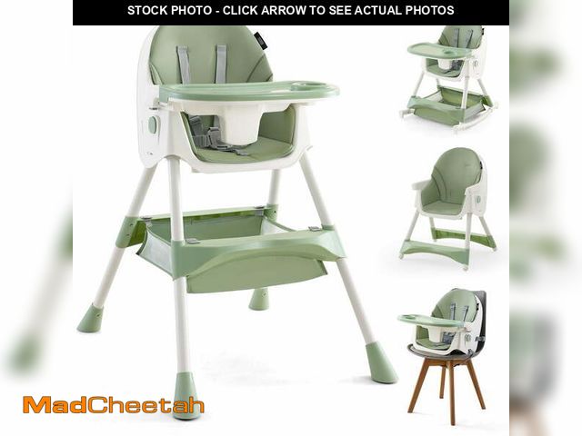 Lot 74-14369965 - HARPPA 4-in-1 Convertible High Chair for Babies and Toddlers, Feeding Chair for Infant,Green - UNUSE...