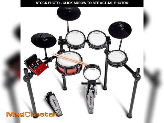 Lot 74-12260719 - Alesis Nitro Pro Electric Drum Set with Dual Zone Quiet Mesh Pads, 500+ Authentic BFD Sounds, Blueto...