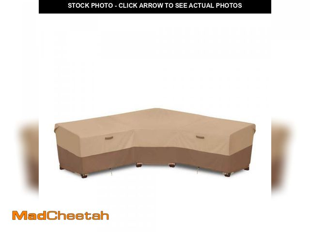 Lot 74-12495133 - Classic Accessories Veranda's Best 115 in. x 33.5 in. x 31 in. Earth V-Shape Patio Sectional Set Cov...