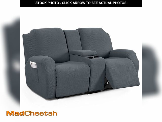 Lot 74-12608029 - TAOCOCO Loveseat Recliner Cover with Middle Console, Stretch Loveseat Cover for 2 Seat Recliner Couc...