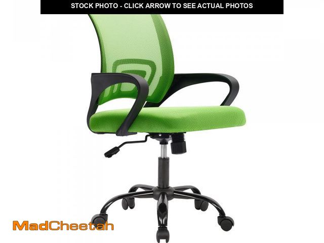 Lot 74-12486853 - JONPONY Ergonomic Office Chair, Lumbar Support, Adjustable Height with Armrests for Adults,Green - U...
