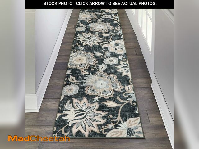 Lot 74-12709811 - Beeiva Floral Carpet Runners for Hallways, 2x8 Rug Runners for Hallways Non Slip Ultra Thin Vintage,...