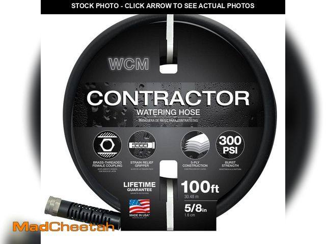 Lot 74-14448774 - Flexon 5/8 in. dia. x 100 ft. Contractor Grade Garden Hose WCM58100HD - UNUSED
