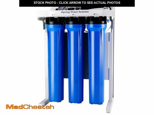 Lot 74-13579524 - iSpring RCB3P Tankless Reverse Osmosis Filtration System, 300 GPD Under Sink RO System, Reduces TDS,...