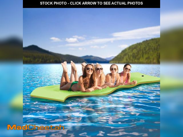Lot 74-12489983 - WARMOUNTS Water Floating Mat Foam Pad, 13x5FT Bouncy Tear-Resistant XPE Foam, Recreation Relaxing Li...
