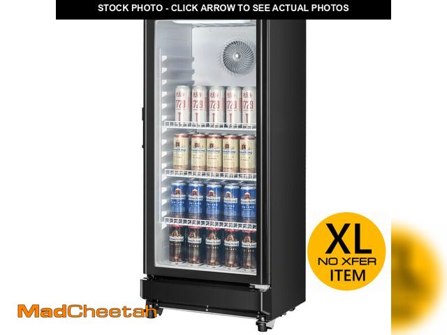 Lot 74-12785985 - VEVOR Commercial Merchandiser Refrigerator, 5.7 CU.FT Glass Door Display Refrigerator Upright Fridge...