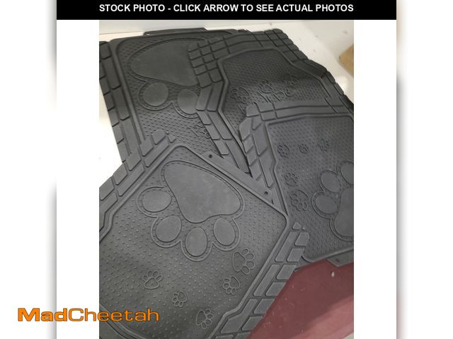 Lot 74-12544029 - FH Group Car Floor Mats - Adorable Paw Print, Heavy-Duty Rubber Mats, Universal Fit Full Set, Climap...