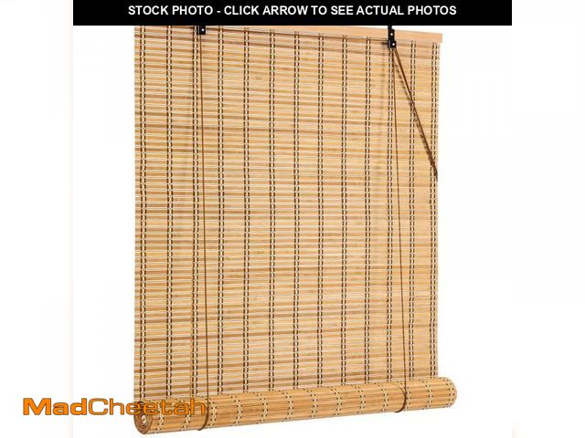 Lot 74-12539033 - IMSGVIFO Bamboo Blinds,UV Protection Bamboo Roll Up Shades,Easy to Install Blinds for Interior Windo...