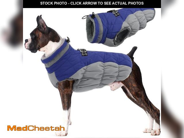 Lot 74-12974462 - Lelepet Dog Coat Warm Dog Winter Coat Waterproof Dogs Jacket with Harness Built in Reflective Pet Fl...