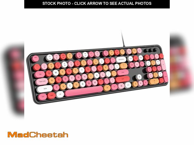 Lot 74-12711142 - Dilter Wired Keyboard, 104 Keys Full-Sized Typewriter Keyboards, USB Plug and Play Office Keyboard w...