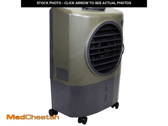 Lot 74-14318319 - Hessaire 1,300 CFM 2-Speed Portable Evaporative Cooler (Swamp Cooler) for 500 sq. ft. in Green - UNU...