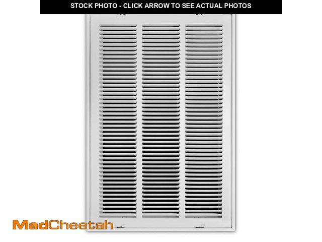 Lot 74-14589235 - Everbilt 16 in. x 25 in. Steel Return Air Filter Grille in White E190RF16X25 - UNUSED