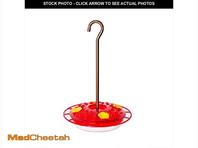 Lot 74-13779054 - Ultimate Innovations by the DePalmas Flat Hummingbird Feeder with Hook - Yellow - UNUSED