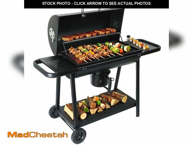 Lot 74-14260972 - laraVist Barrel Charcoal Grill with 608.4 SQ In Cooking Area, Adjustable Airflow &amp; Portable Whee...