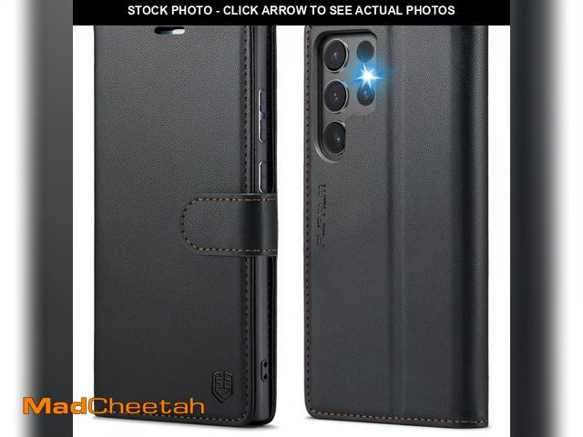 Lot 74-12306614 - FLIPALM Wallet Case for Samsung Galaxy S25 Ultra, RFID Blocking Credit Card Holder, PU Leather Folio...