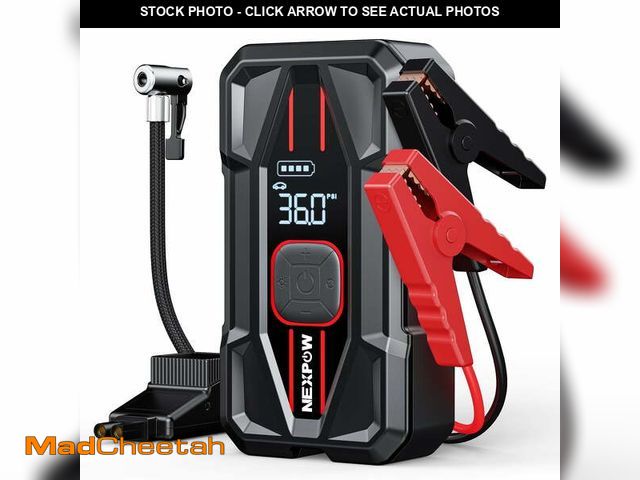 Lot 74-12766793 - NEXPOW 3000A Car Jump Starter &amp; Air Compressor - 12V 59.2Wh Portable Battery Booster with PD 30W...