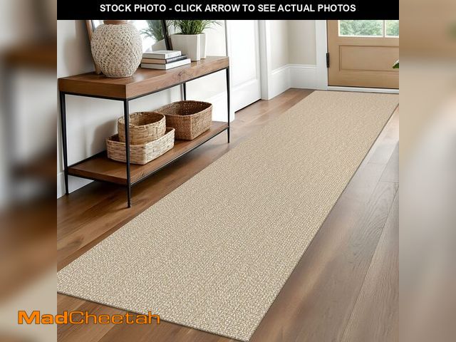 Lot 74-14058842 - EARTHALL Washable Runner Rug 2x10 Ft Non Slip Runners for Hallways Long Cotton Rubber Backed Kitchen...