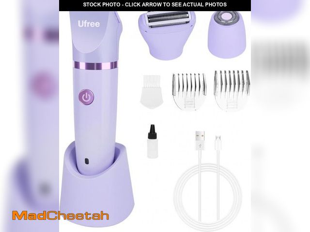 Lot 74-12128165 - Ufree Bikini Trimmer Electric Razors for Women, Rechargeable Pubic Body Hair Trimmer Electric Shaver...