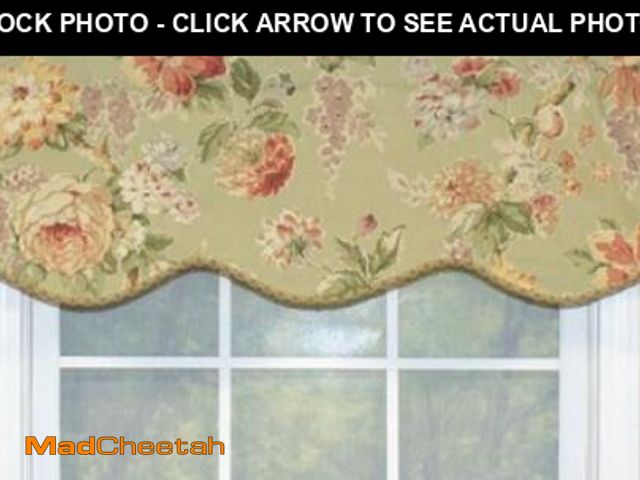 Lot 74-4829494 - RLF Home Le Fleur Provance 50" Curtain Valance  Color: Mint - 48" - UNUSED