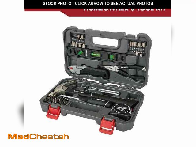 Lot 74-14606905 - Husky 52-Piece Homeowner's Tool Kit 91632 - UNUSED