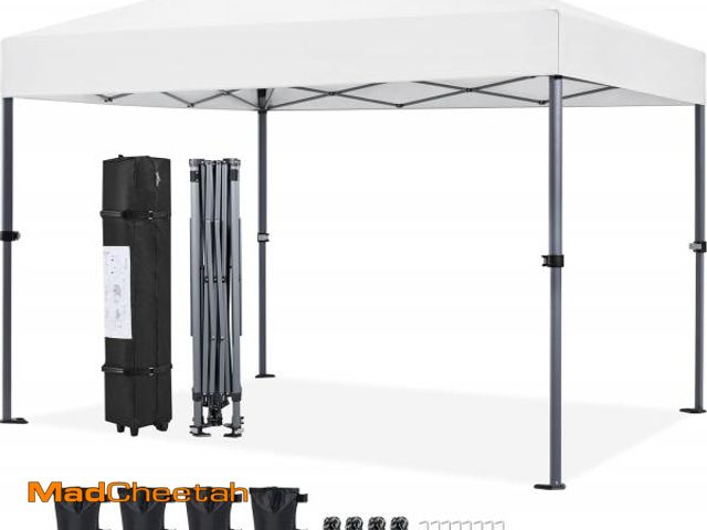 Lot 74-12137388 - Yaheetech 10x10 1-Person Setup Pop Up Canopy Tent, Instant Portable Commercial Canopy Tent, Outdoor ...
