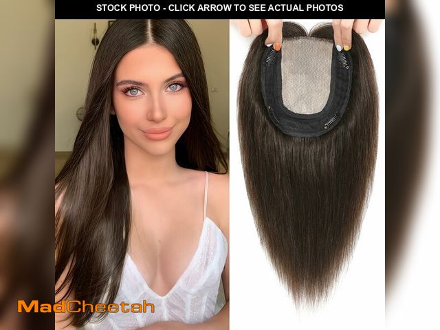 Lot 74-13327266 - OLLAVO Hair Toppers for Women Real Human Hair, 360ÃÂ° 3D Toppers Pieces for Women with Thinning Cro...