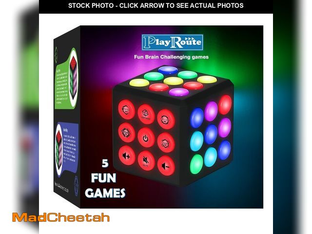 Lot 74-13547246 - PlayRoute Electronic Brain &amp; Memory Game Cube - Fun Toy Gift Ideas for Ages 6-12+ Year Old Boy &...