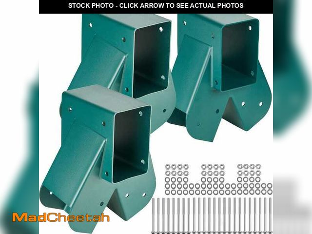 Lot 74-14313067 - VEVOR A-Frame Middle Swing Set Brackets Heavy-Duty Carbon Steel Swing Set Hardware DIY Bracket Cyan ...