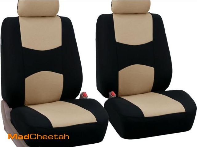 Lot 74-12399030 - FH Group Front Set Car Seat Covers, Low Back Car Seats, Universal Fit, Car Seat Cushion, Airbag Comp...